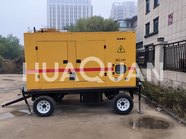 湖北企業(yè)辦公用550kW移動式發(fā)電機(jī)組案例